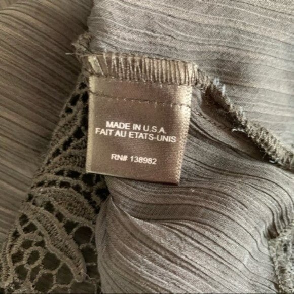 Dress the Population One Rad Girl Sheer Top Small Black - Picture 6 of 7